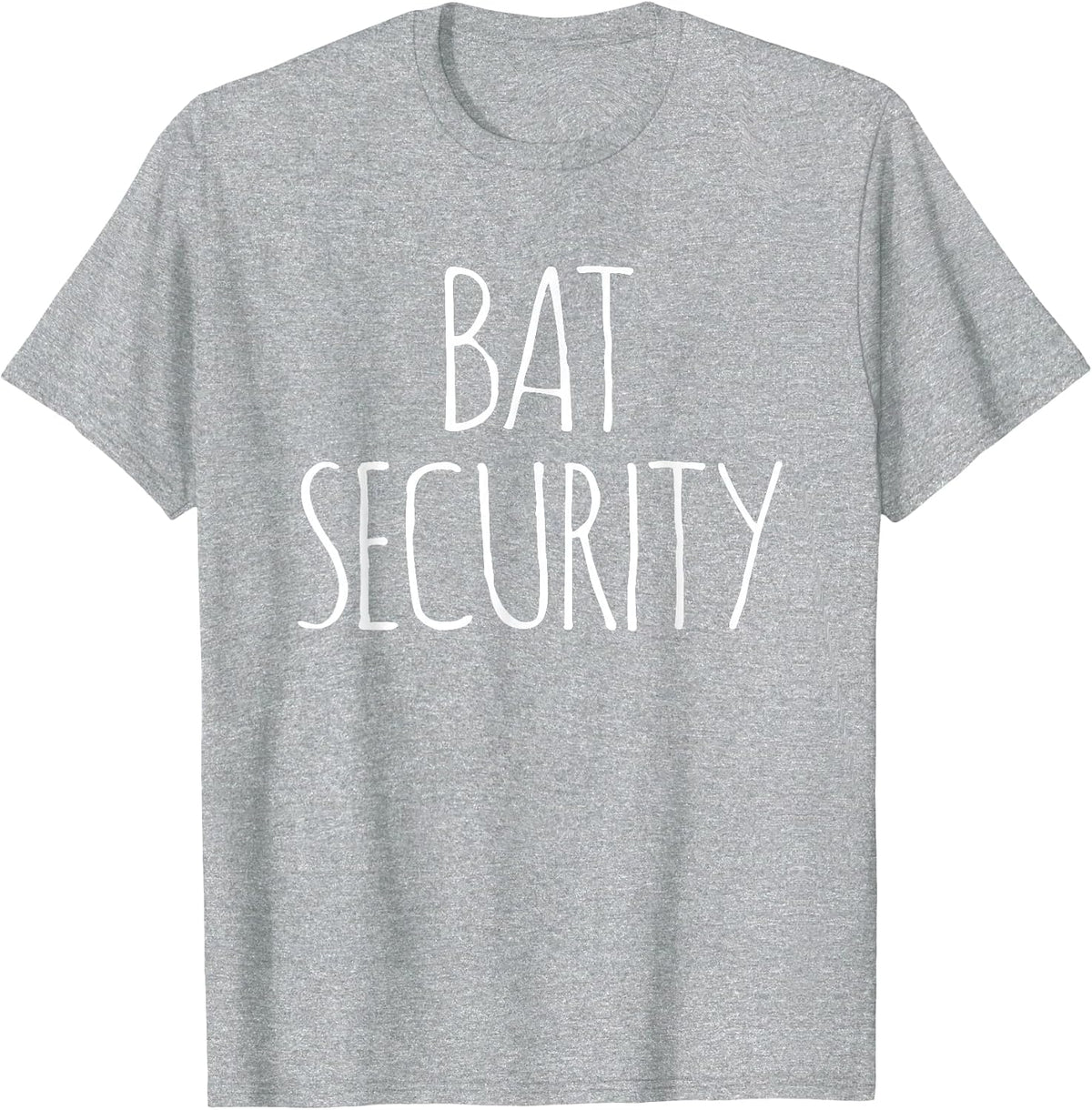 Halloween Bat Security Costume Fancy Dress Family Women Men T-Shirt - Heather Grey