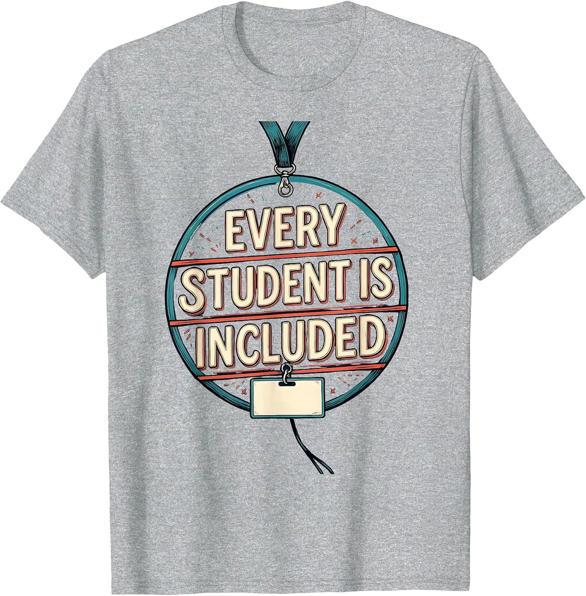 Men's Every Student Is Included Special Education Teacher Autism T-Shirt - Heather Grey