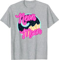 Neon Moon Shirt Retro Western 80s 90s Country Tee T-Shirt - Heather Grey