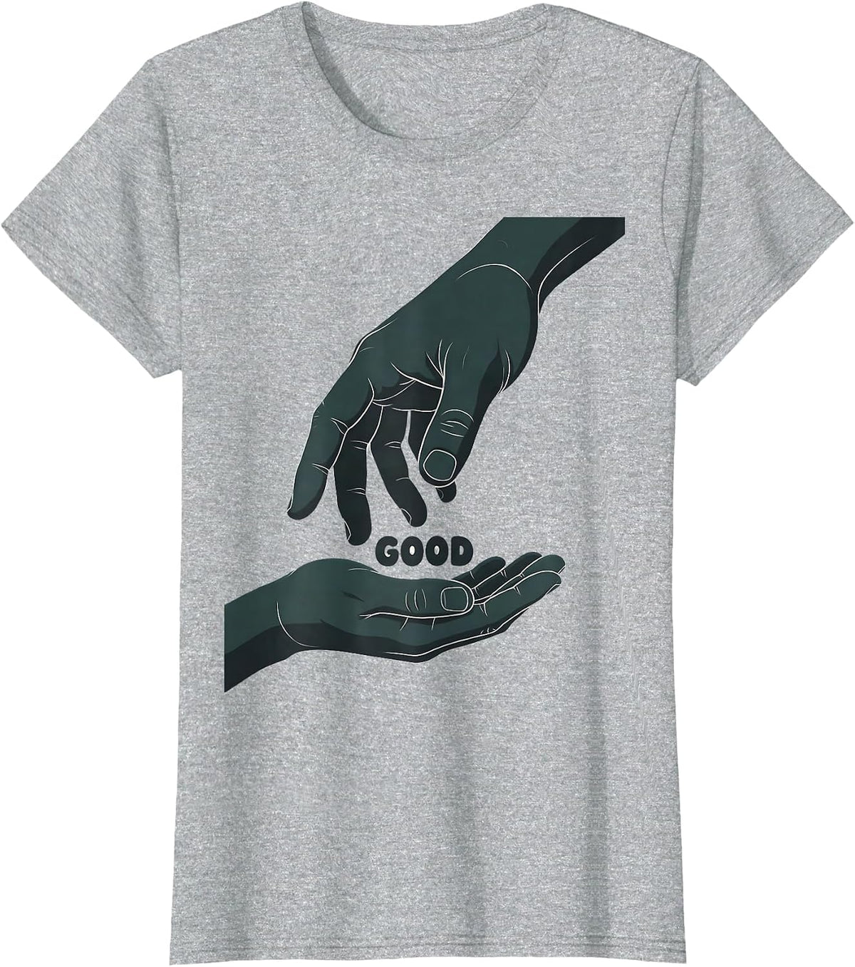GOOD Minimalist ASL Sign Language Teacher Gift T-Shirt - Heather Grey