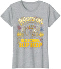 Raised On Old School Hip Hop Cassette Graffiti Rap T-Shirt, Women, Heather Grey, Large - As Pictured