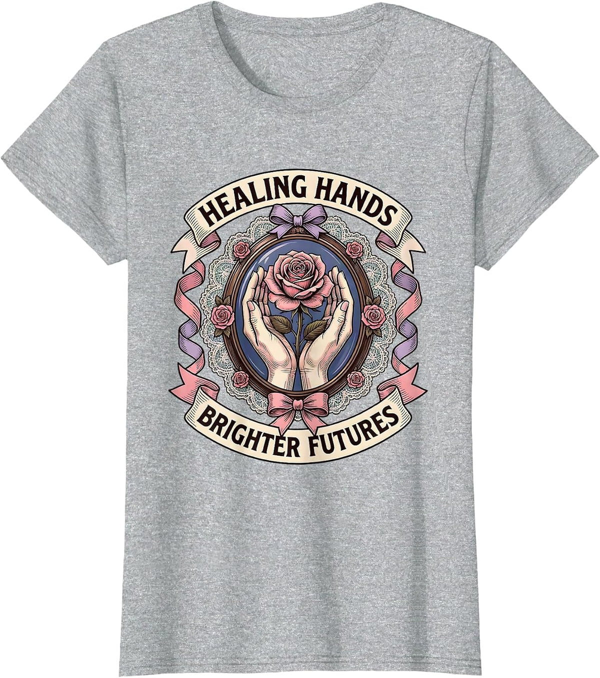 Women's Healing Hands Brighter Futures Occupational Therapy T-Shirt - Heather Grey