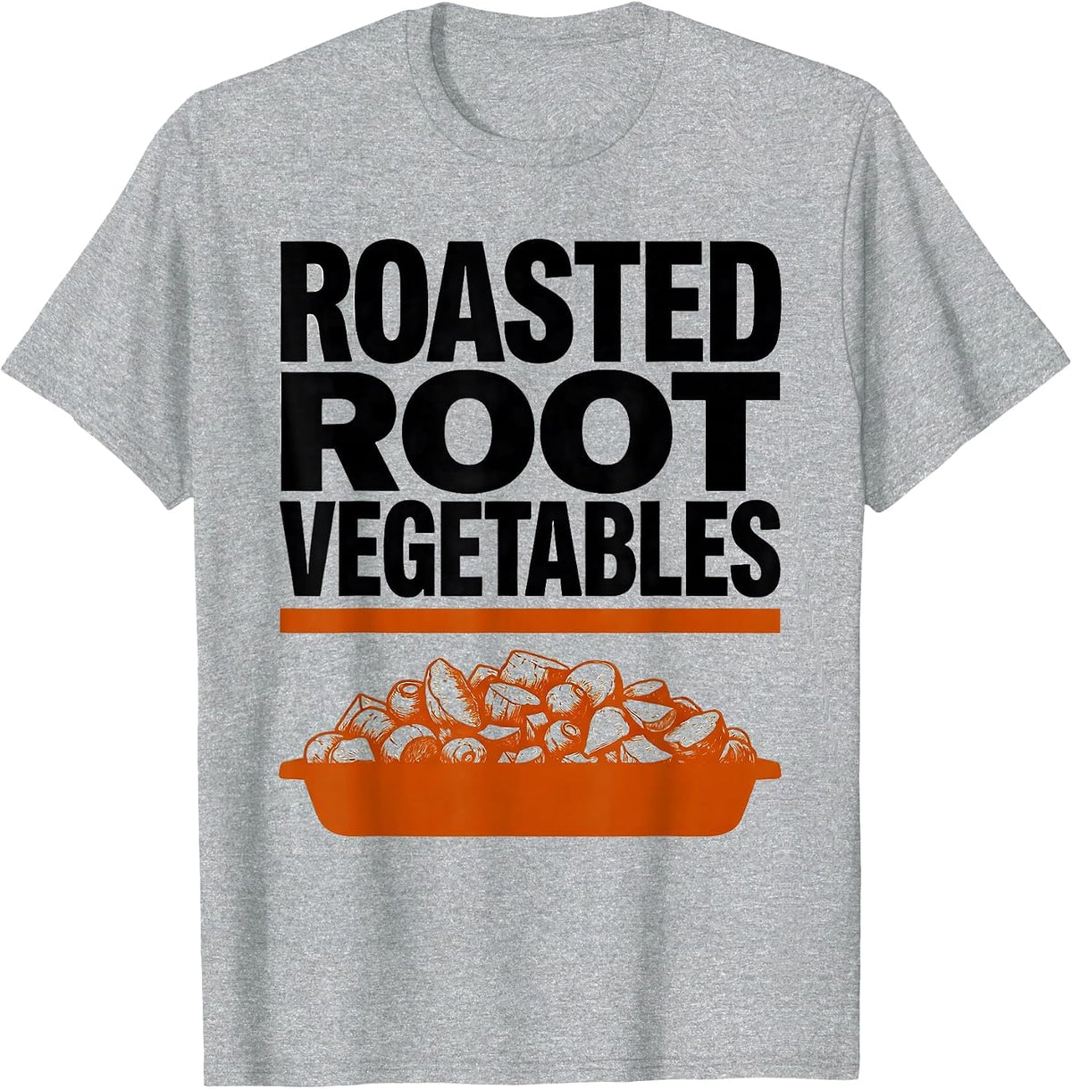 Men's Roasted Root Vegetables Bootleg 90's Rap Rock Vintage Funny T-Shirt - Heather Grey