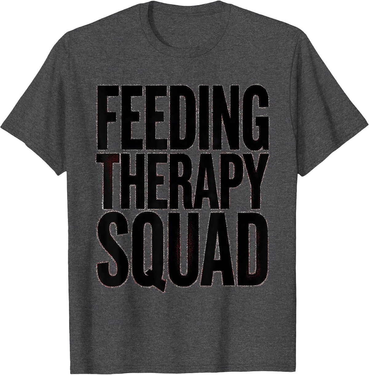 Men's Feeding Therapy Squad Speech Pathology Design T-Shirt - Dark Heather Grey
