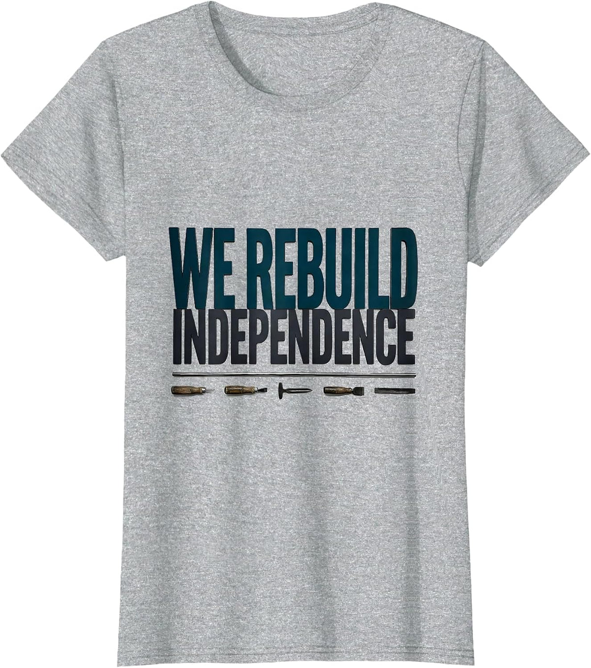 Women's We Rebuild Independence Rehab Week Team Occupational T-Shirt - Heather Grey