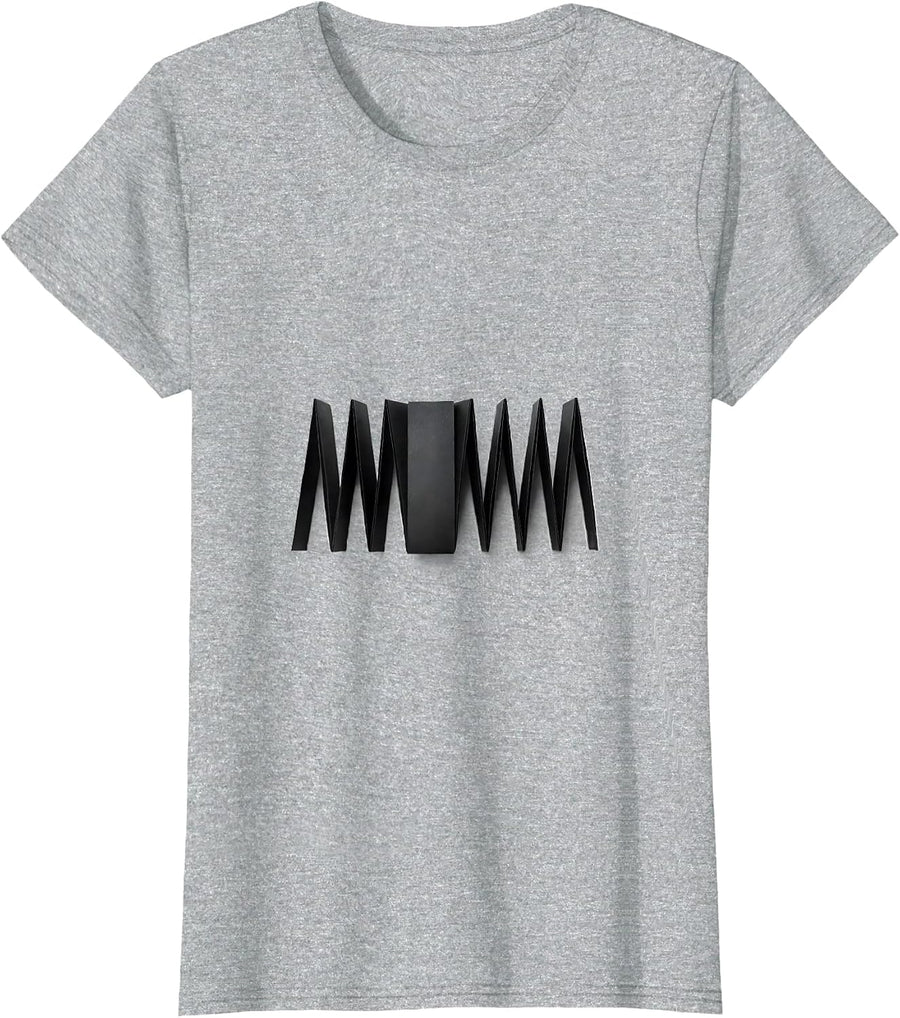 Zigzag Ribbon Minimalist Monday Humor T-Shirt - Heather Grey