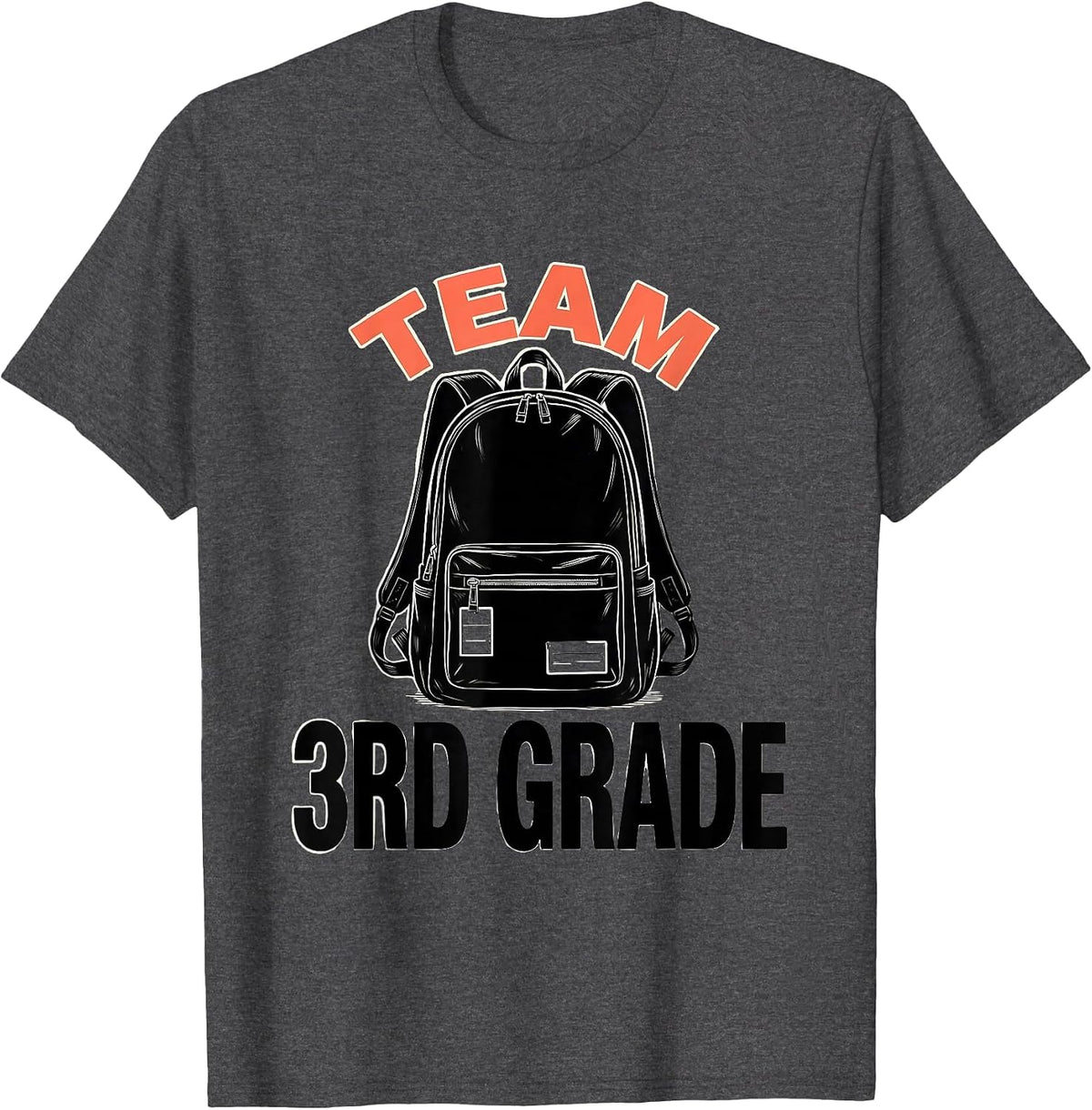 3rd Grade Team Back To School Student Teacher Pride T-Shirt - Dark Heather Grey