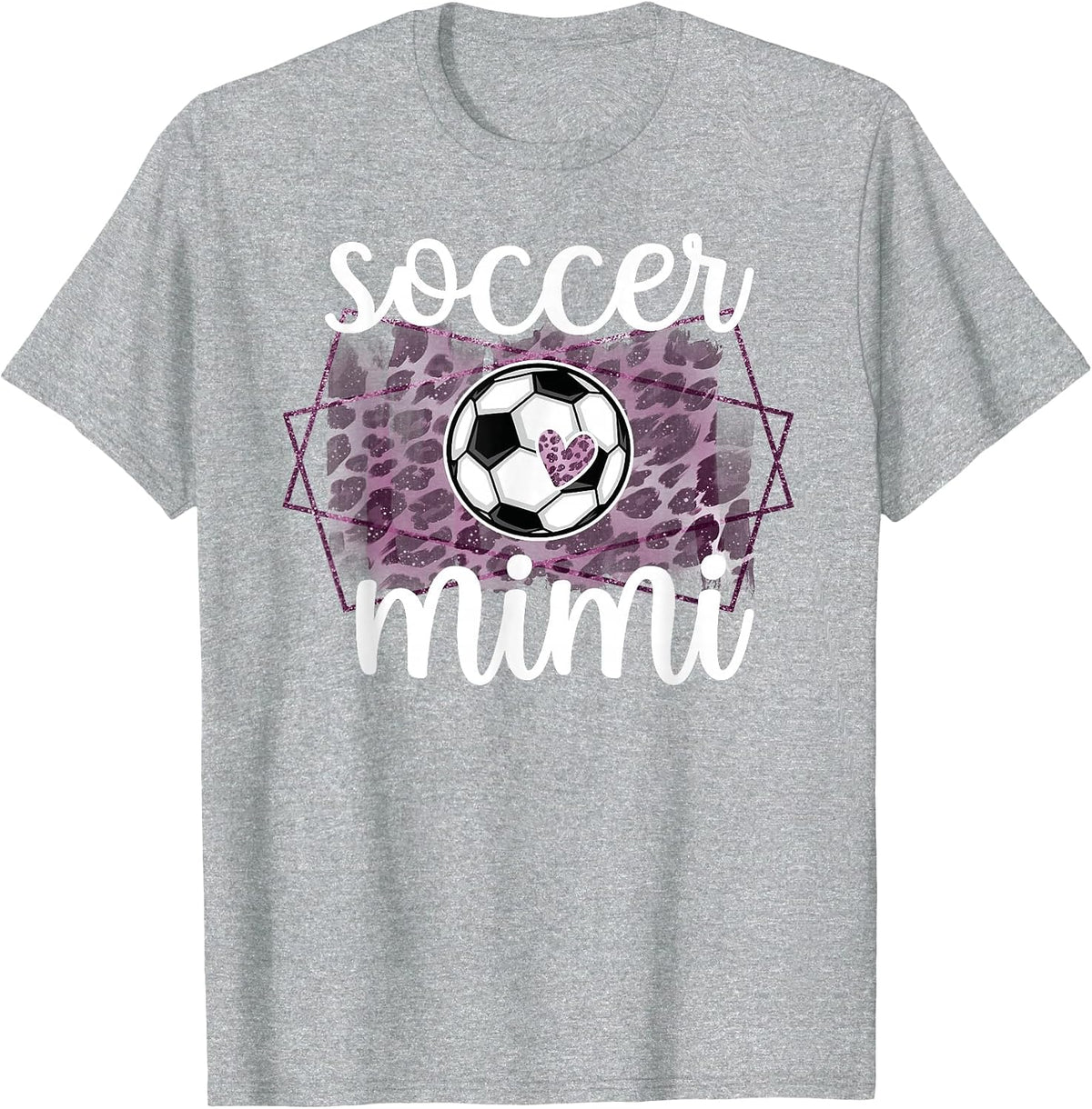 Soccer Mimi Proud Soccer Player Grandmother Mimi T-Shirt - Heather Grey