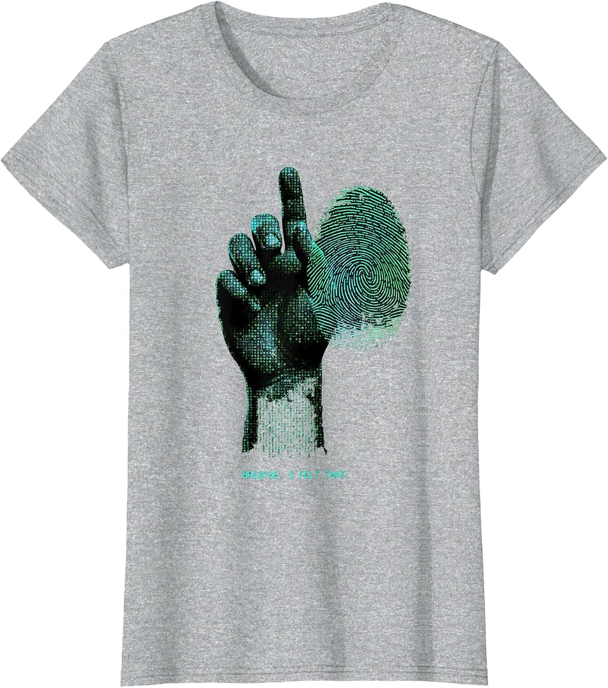 Breathe I Felt That Funny Massage Therapist LMT Masseuse T-Shirt - Heather Grey