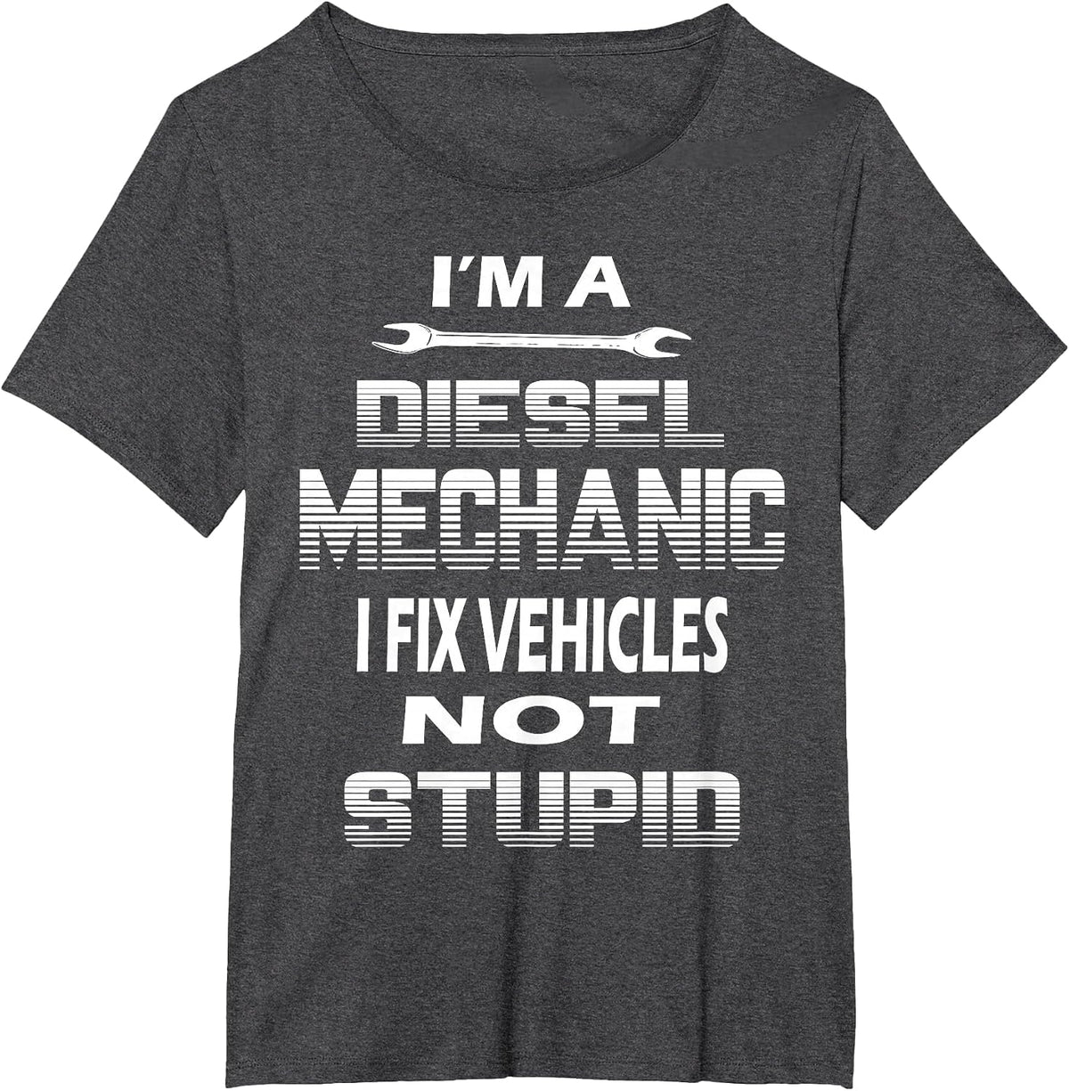Diesel Mechanics Uniform T Shirt Diesel Tech Shirt T-Shirt - Dark Heather Grey