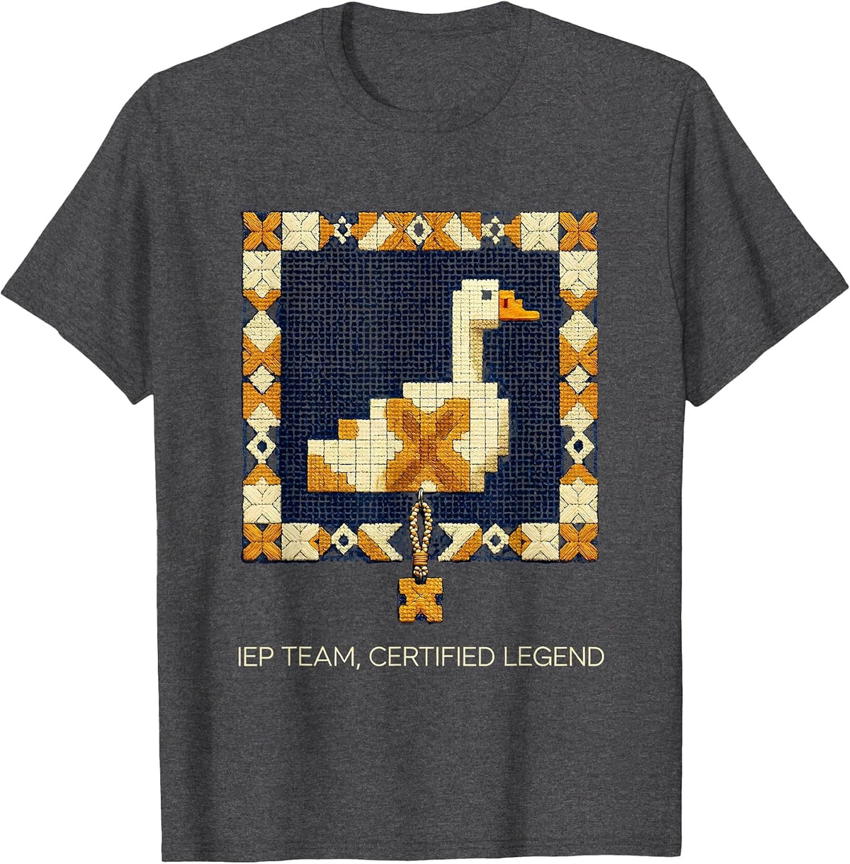 IEP Team Certified Legend Funny Special Education Teacher T-Shirt - Dark Heather Grey