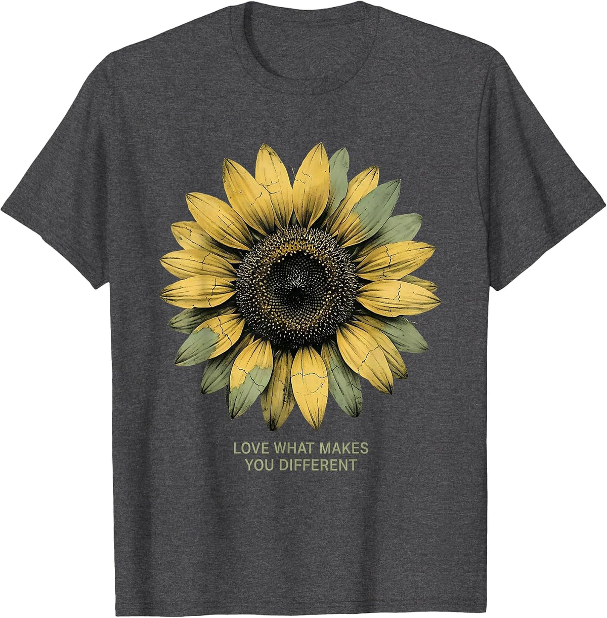Men's Love What Makes You Different Sped Teacher T-Shirt - Dark Heather Grey