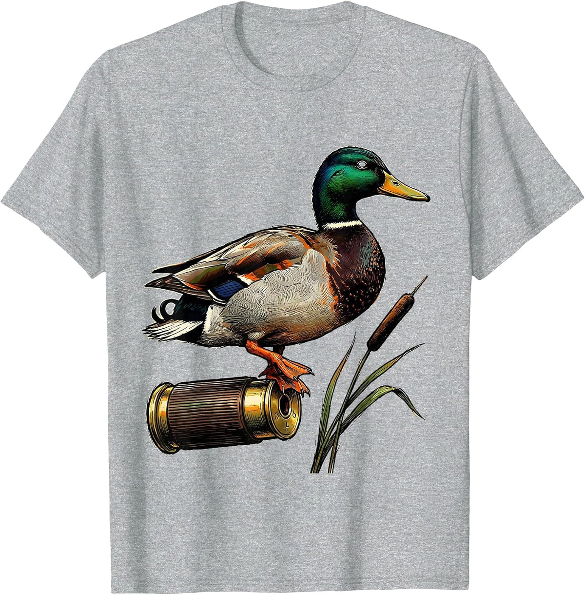 Men's Mallard Duck Hunting Humor Gift for Dads T-Shirt - Heather Grey