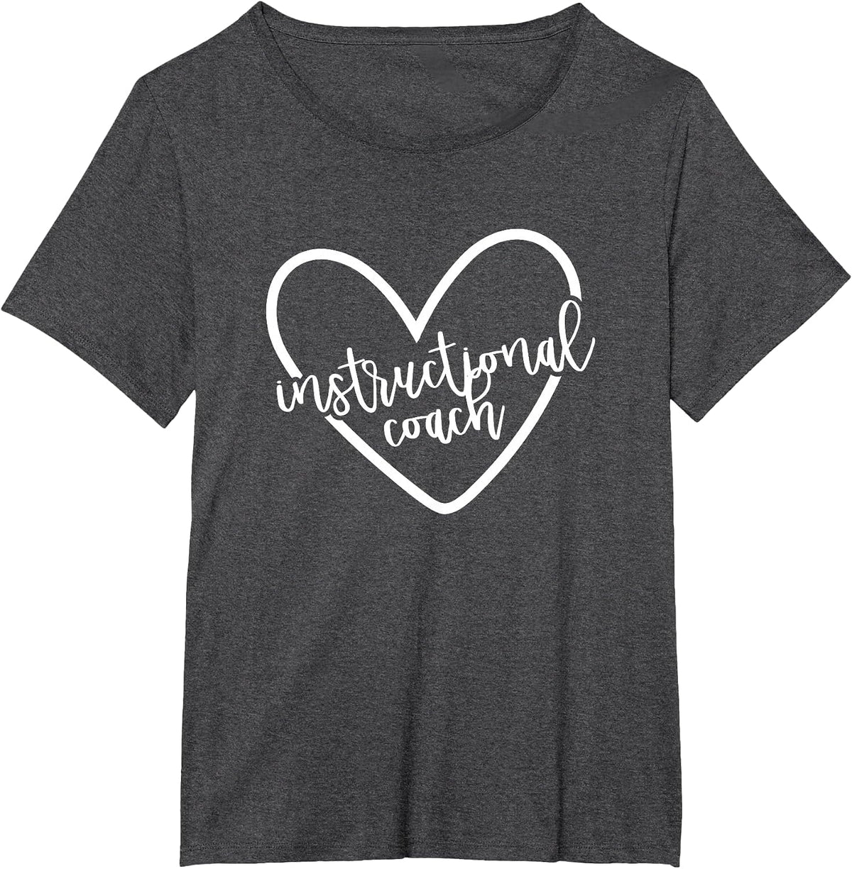Instructional Coach Back to School Matching Group T-Shirt - Dark Heather Grey