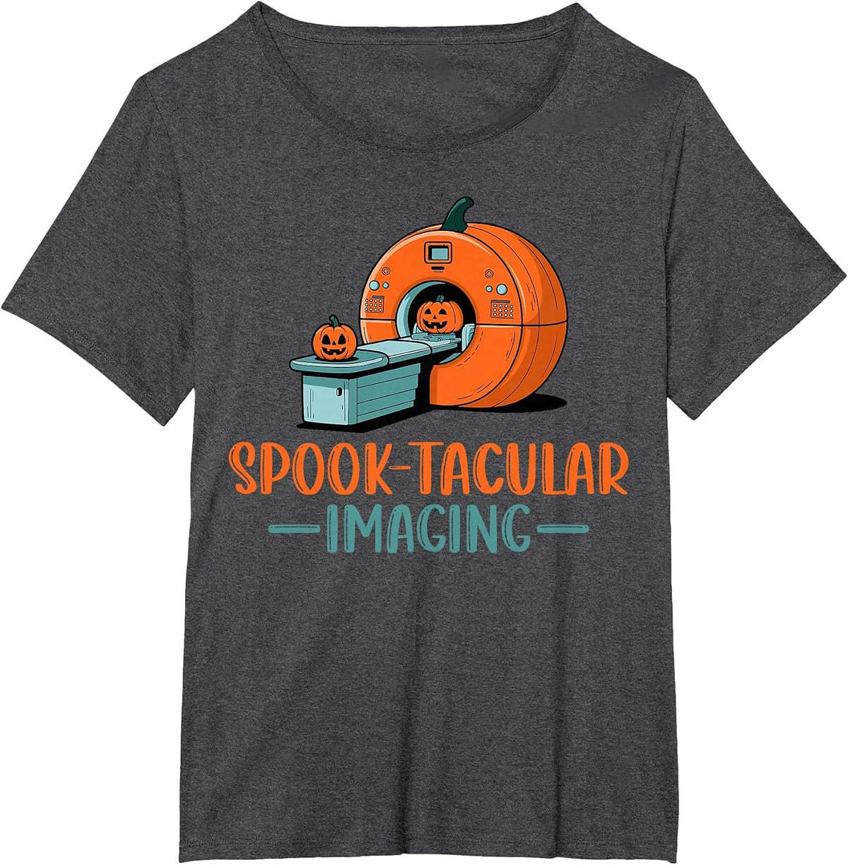 CT Tech Technologist Pun Spook-Tacular Halloween T-Shirt - Dark Heather Grey