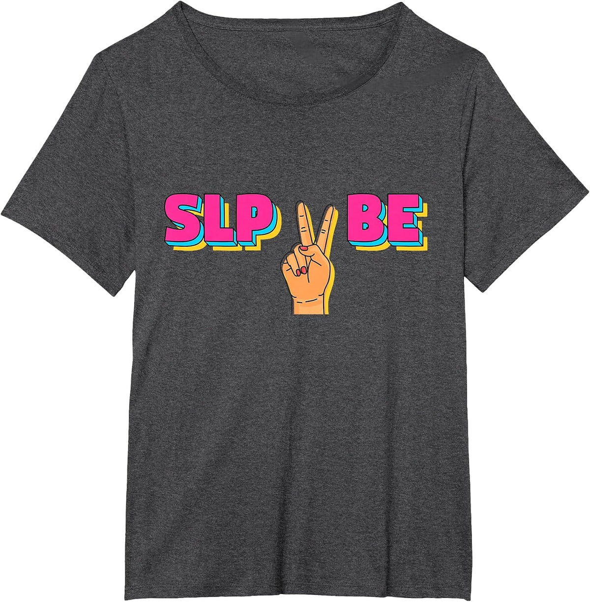SLP to Be, Student Future Speech Therapy Pathologist T-Shirt - Dark Heather Grey
