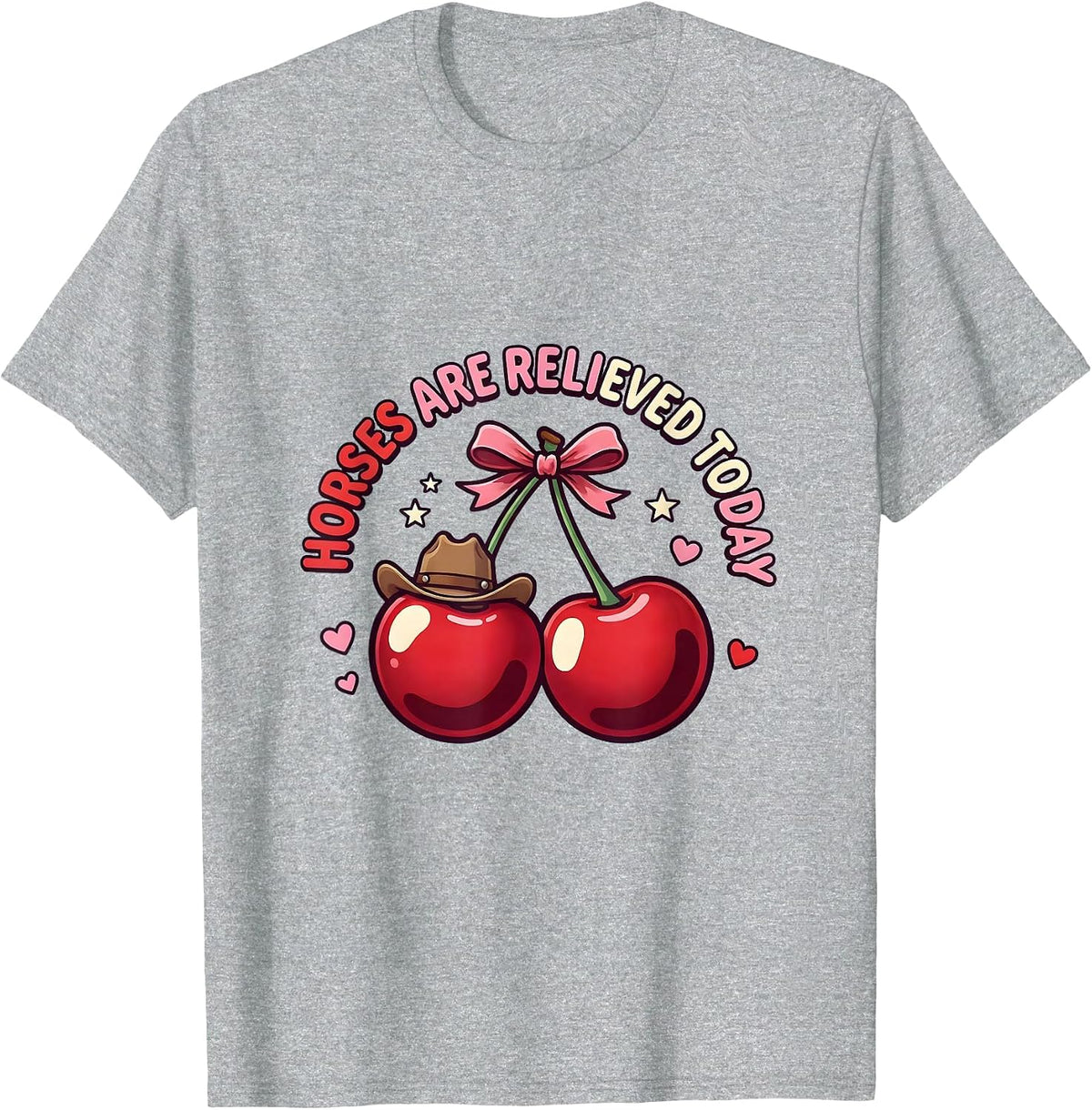 Men's Save A Horse Ride A Cowboy Funny Western Design T-Shirt - Heather Grey