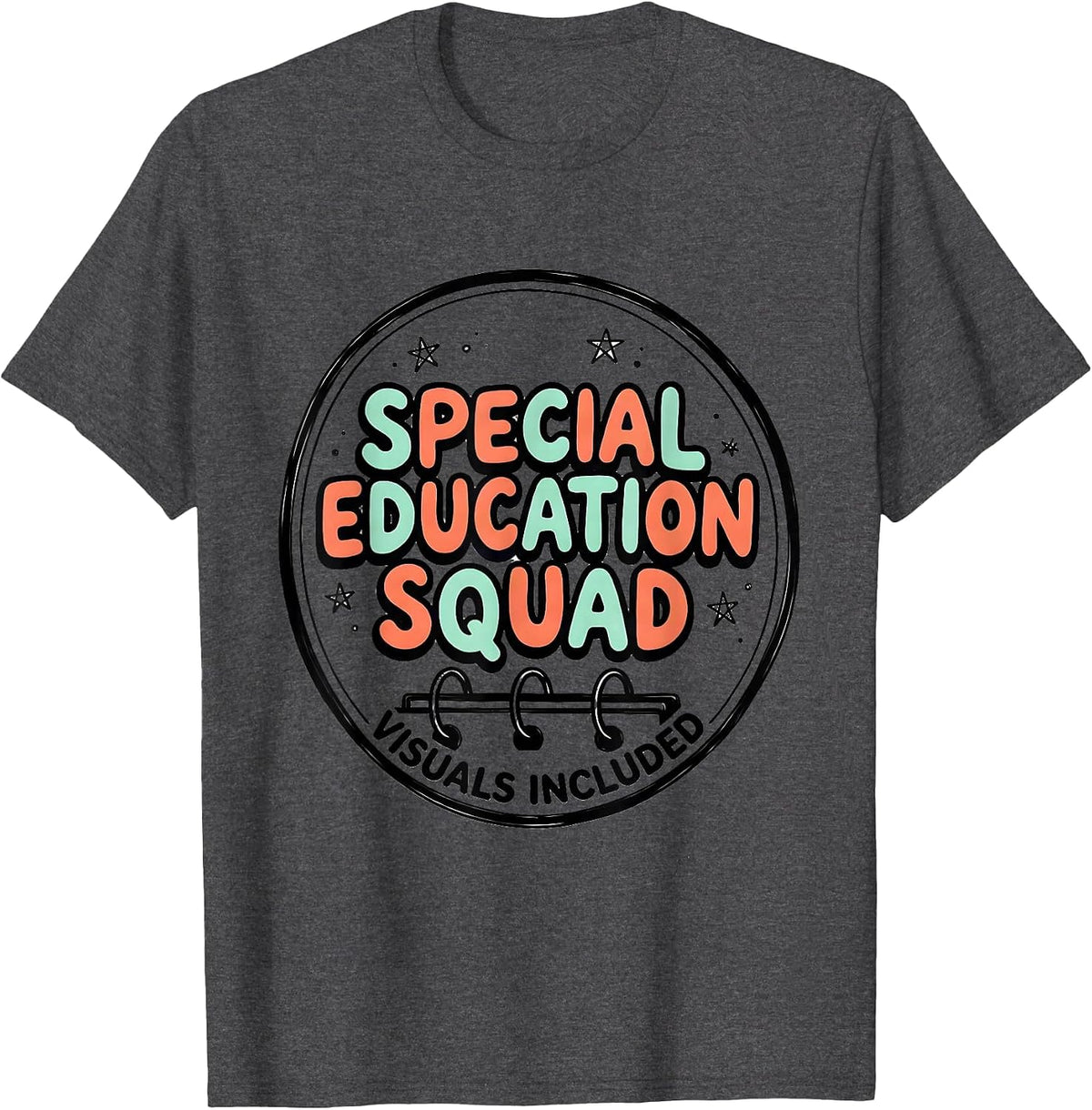 Men's Special Education Squad Teacher Pride T-Shirt - Dark Heather Grey