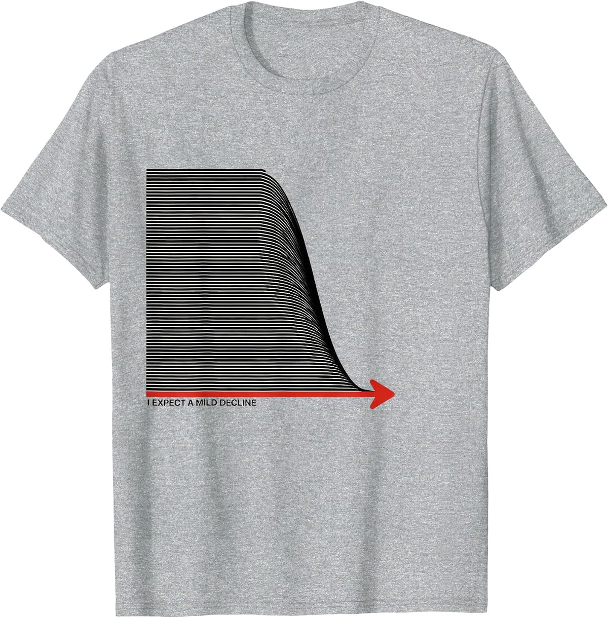Men's I Expect A Mild Decline Funny Sarcastic Deadpan Humor T-Shirt - Heather Grey