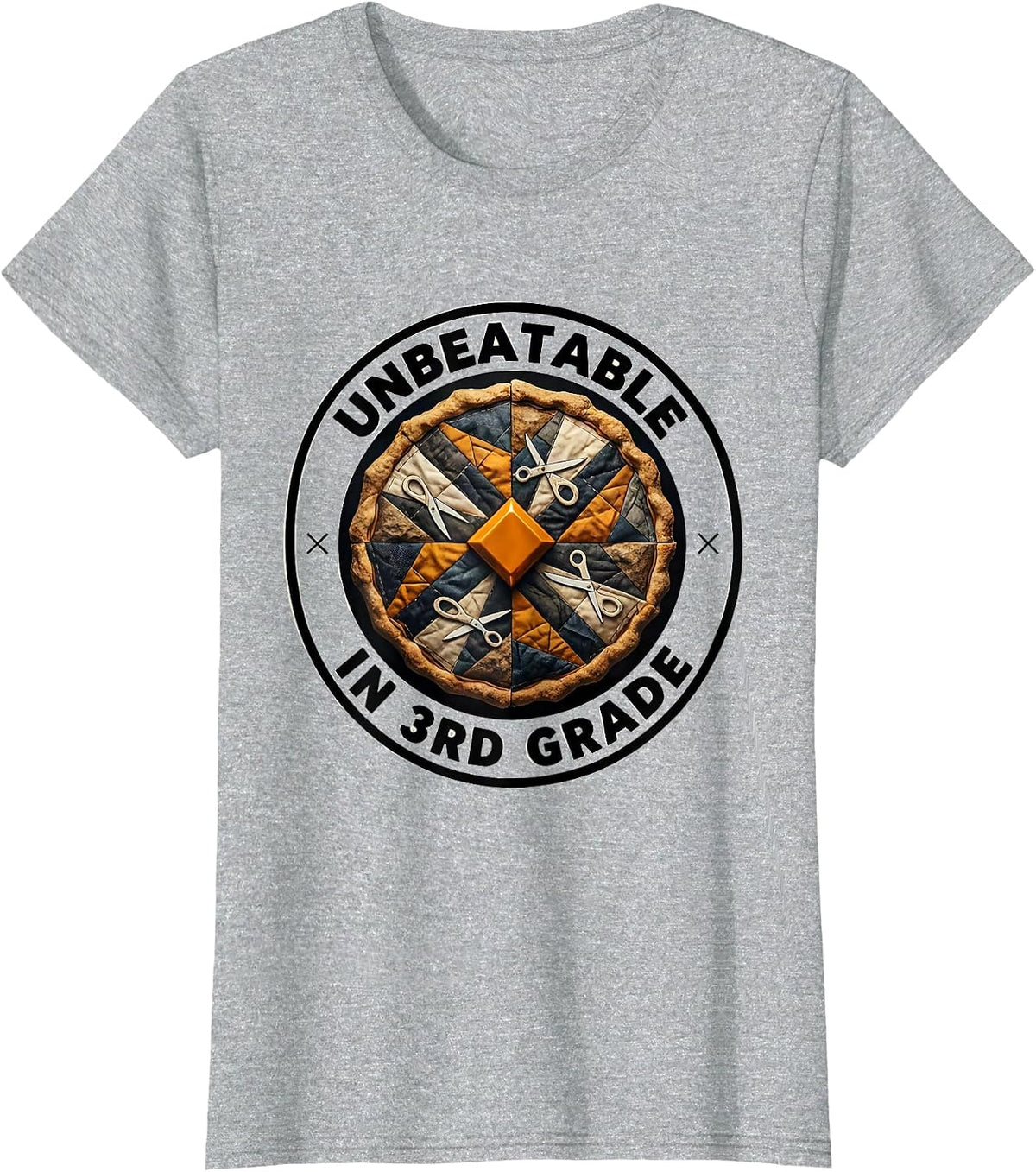 Unbeatable In 3rd Grade Funny Back To School Kids Teachers T-Shirt - Heather Grey