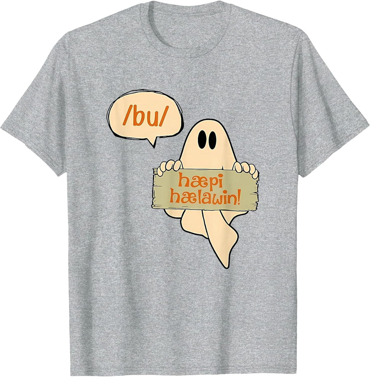 Speech Therapist Halloween Shirt SLP Halloween Phonetics T-Shirt - Heather Grey