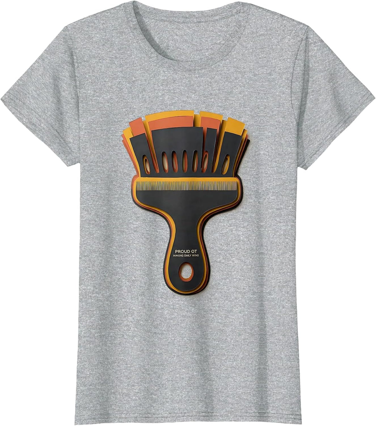 Proud OT Making Daily Wins Occupational Therapy Month T-Shirt - Heather Grey