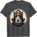 Men's Cavalier King Charles Spaniel Distressed Dog Owner Humor T-Shirt - Dark Heather Grey
