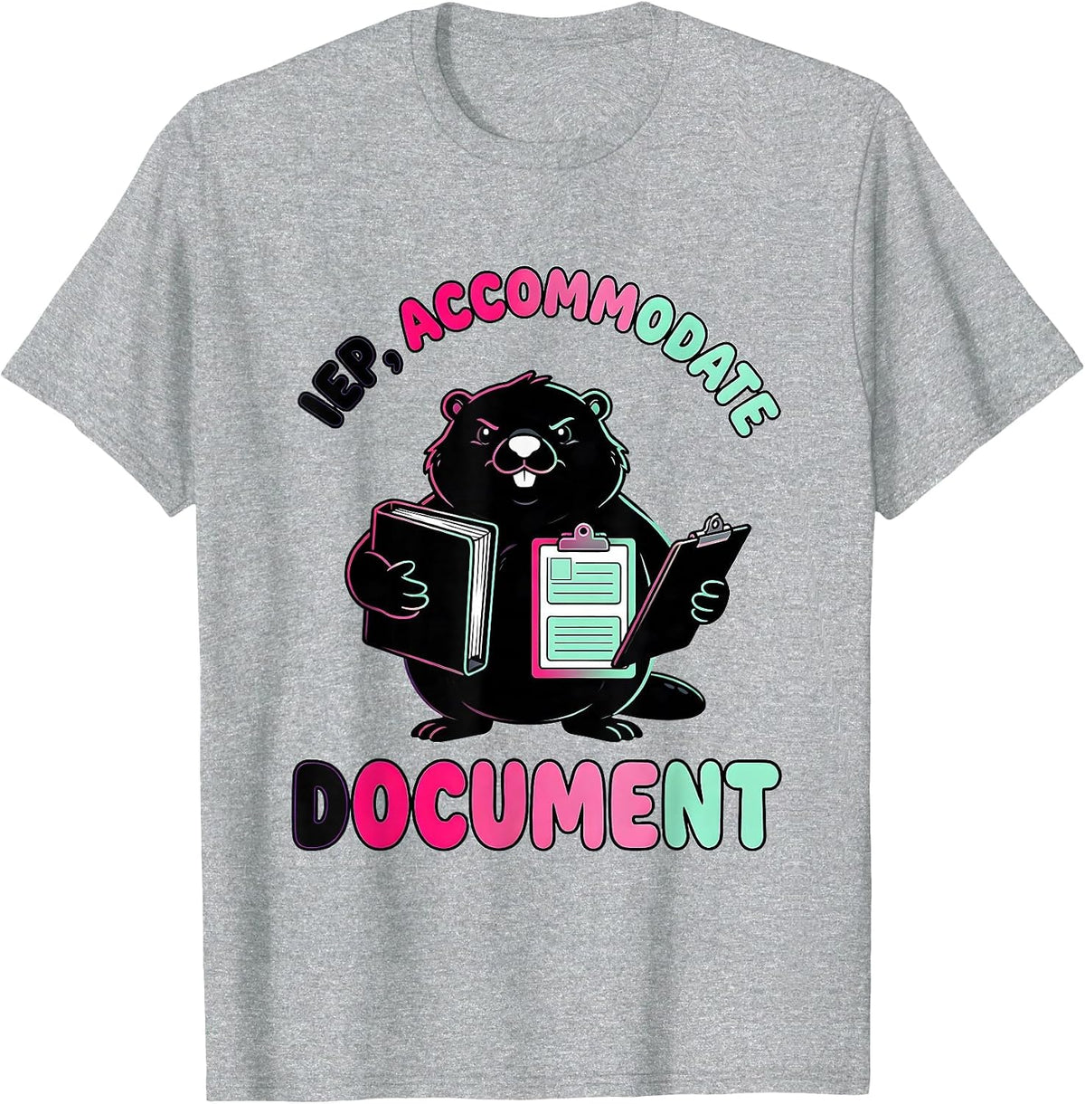 Men's IEP Accommodate Document Funny Special Education Teacher T-Shirt - Heather Grey