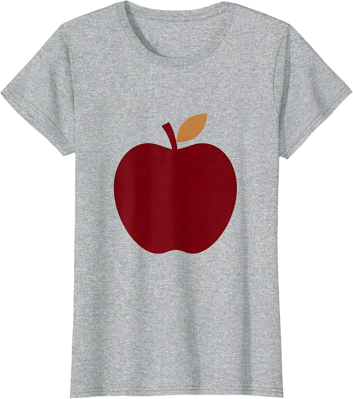 First Day of 1st Grade Red Apple Desk Design T-Shirt - Heather Grey