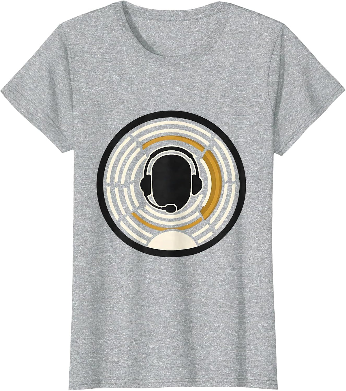 Sealed Gold Line 911 Dispatcher Tribute Badge T-Shirt - Heather Grey