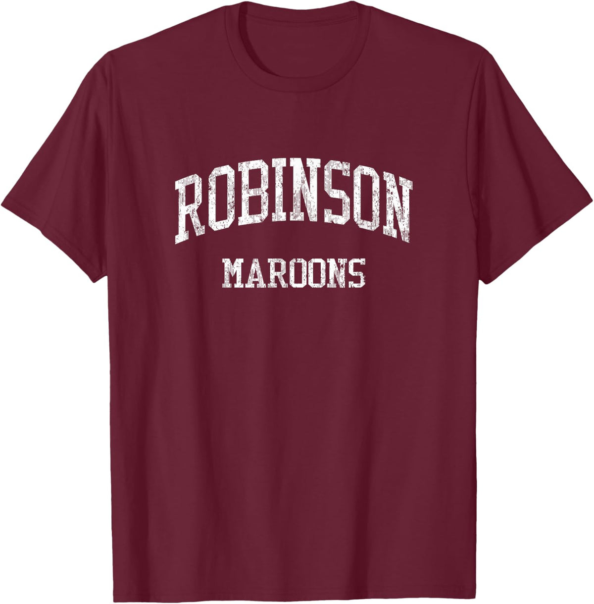 Robinson High School HS Robinson IL Vintage Sports T-Shirt - Burgundy