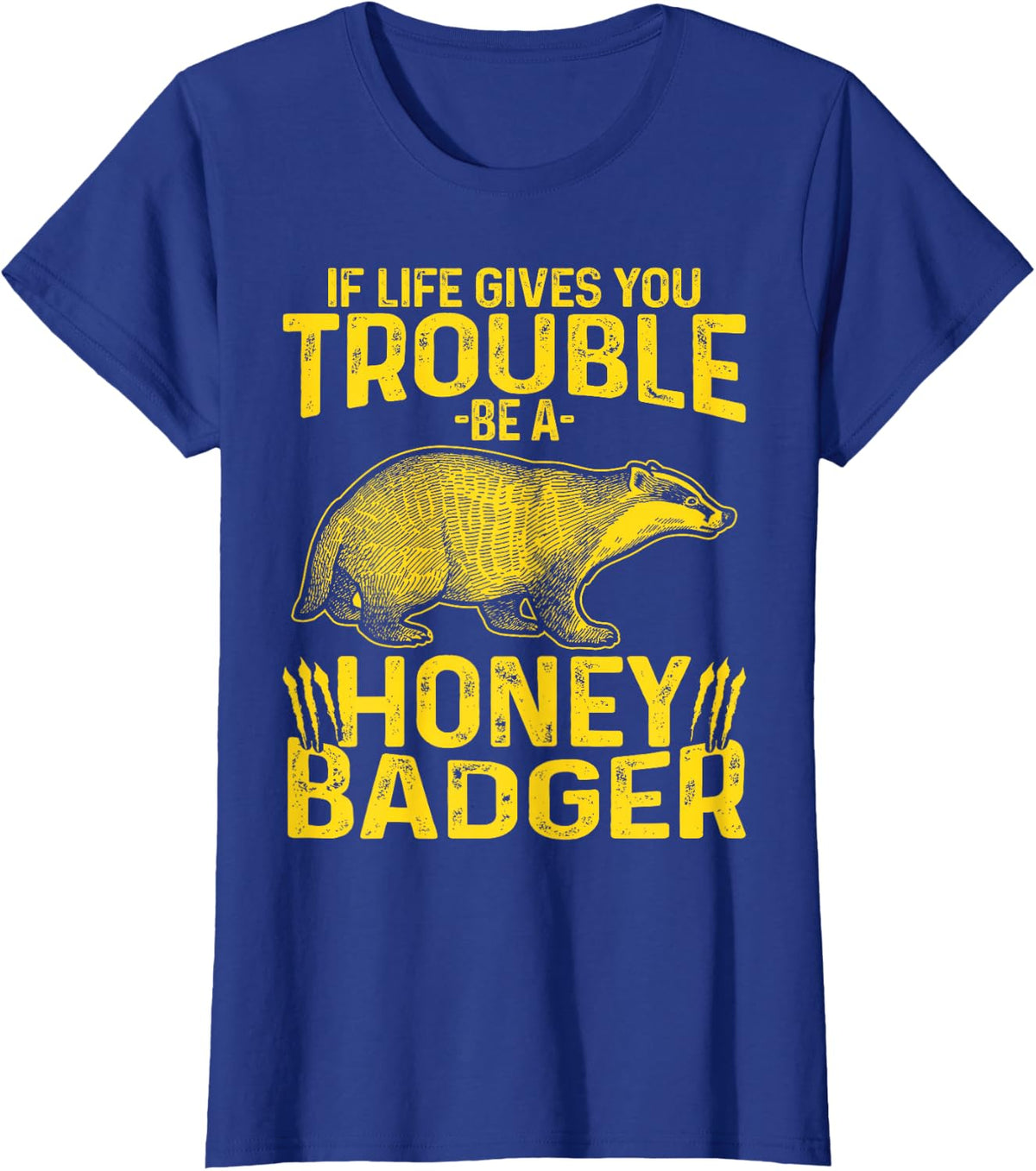 Honey Badger Honeybadger T-Shirt - Royal Blue