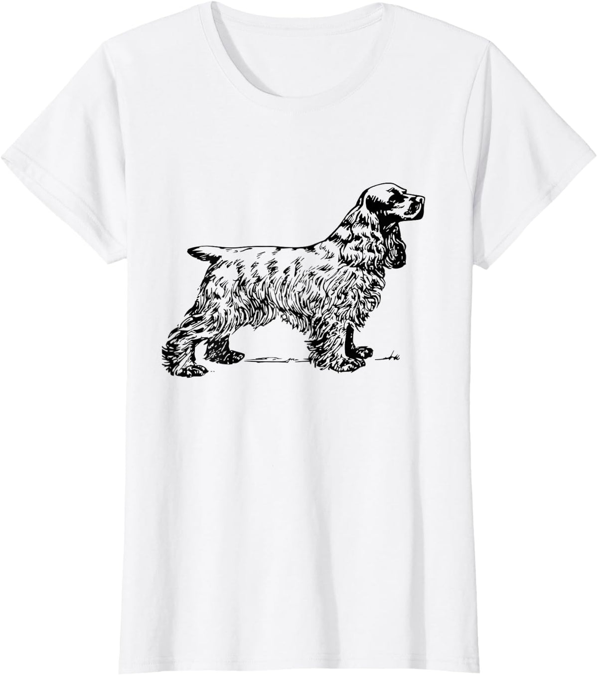 Cocker Spaniel T-Shirt Cocker Spaniel Dog Tee Shirt T-Shirt - White