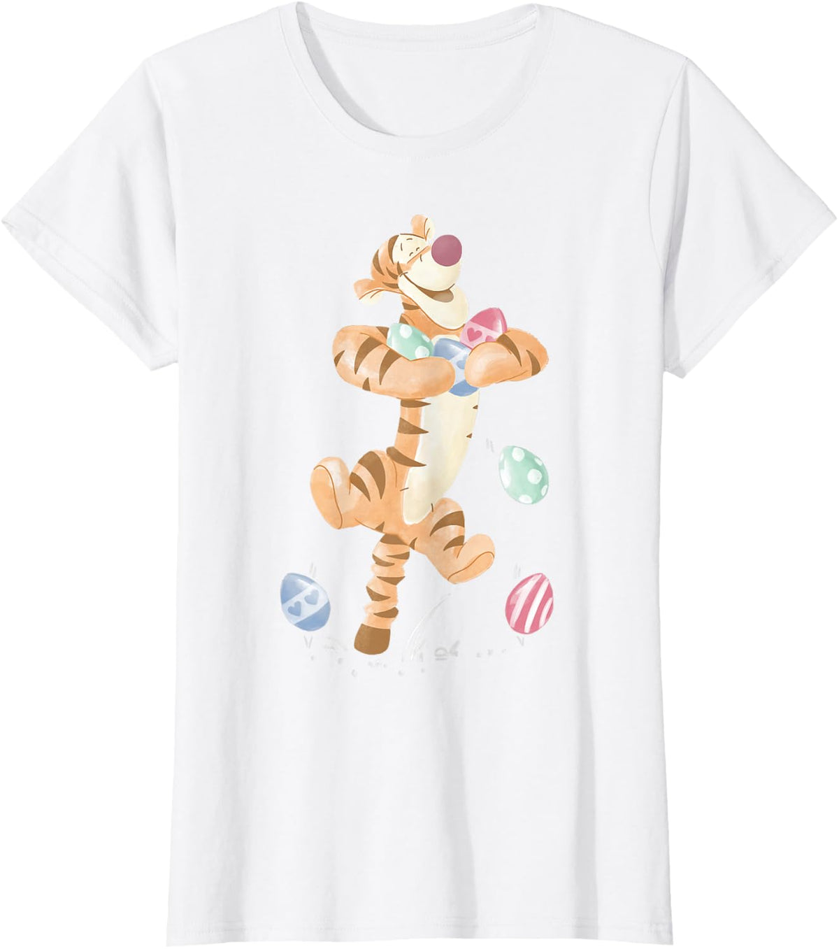 Disney Winnie the Pooh Tigger Easter Egg Bounce T-Shirt - White