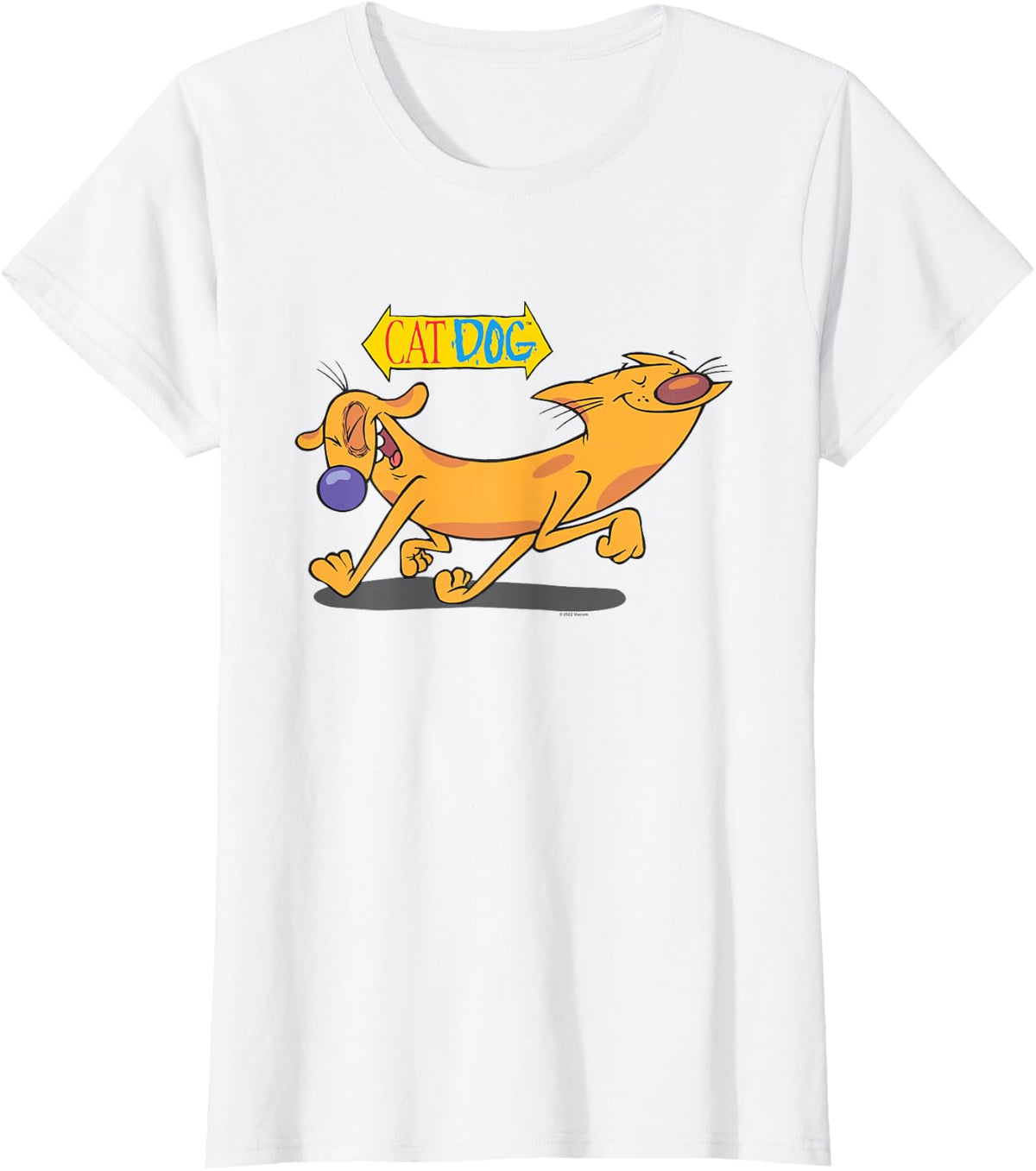 CatDog Happy Paws T-Shirt - White
