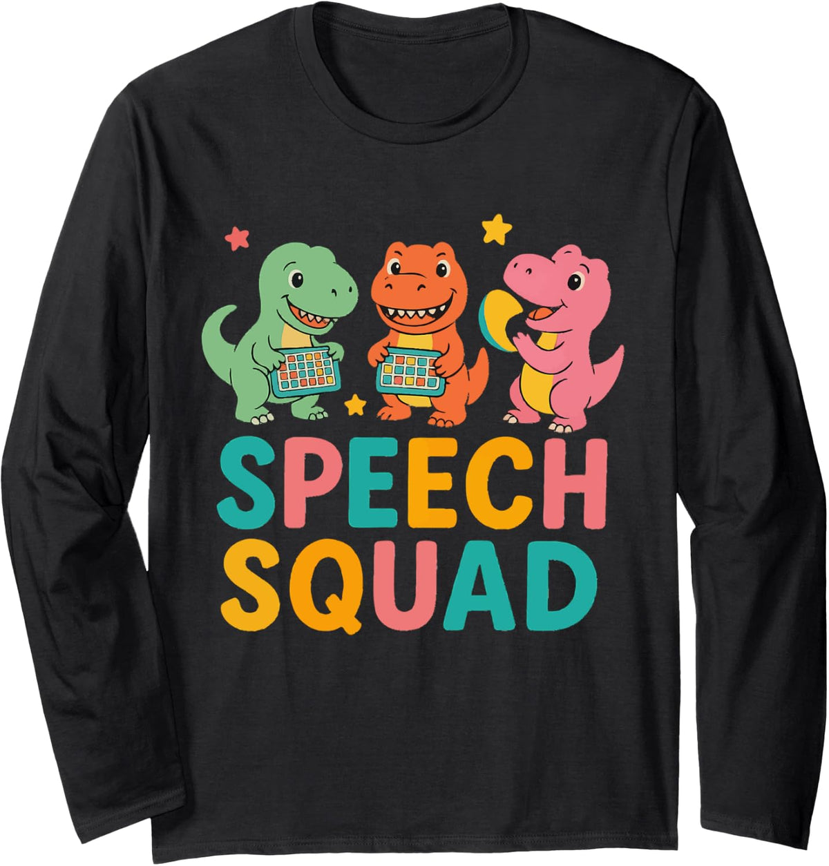 Speech Squad Long Sleeve T-Shirt - Adult Unisex Black