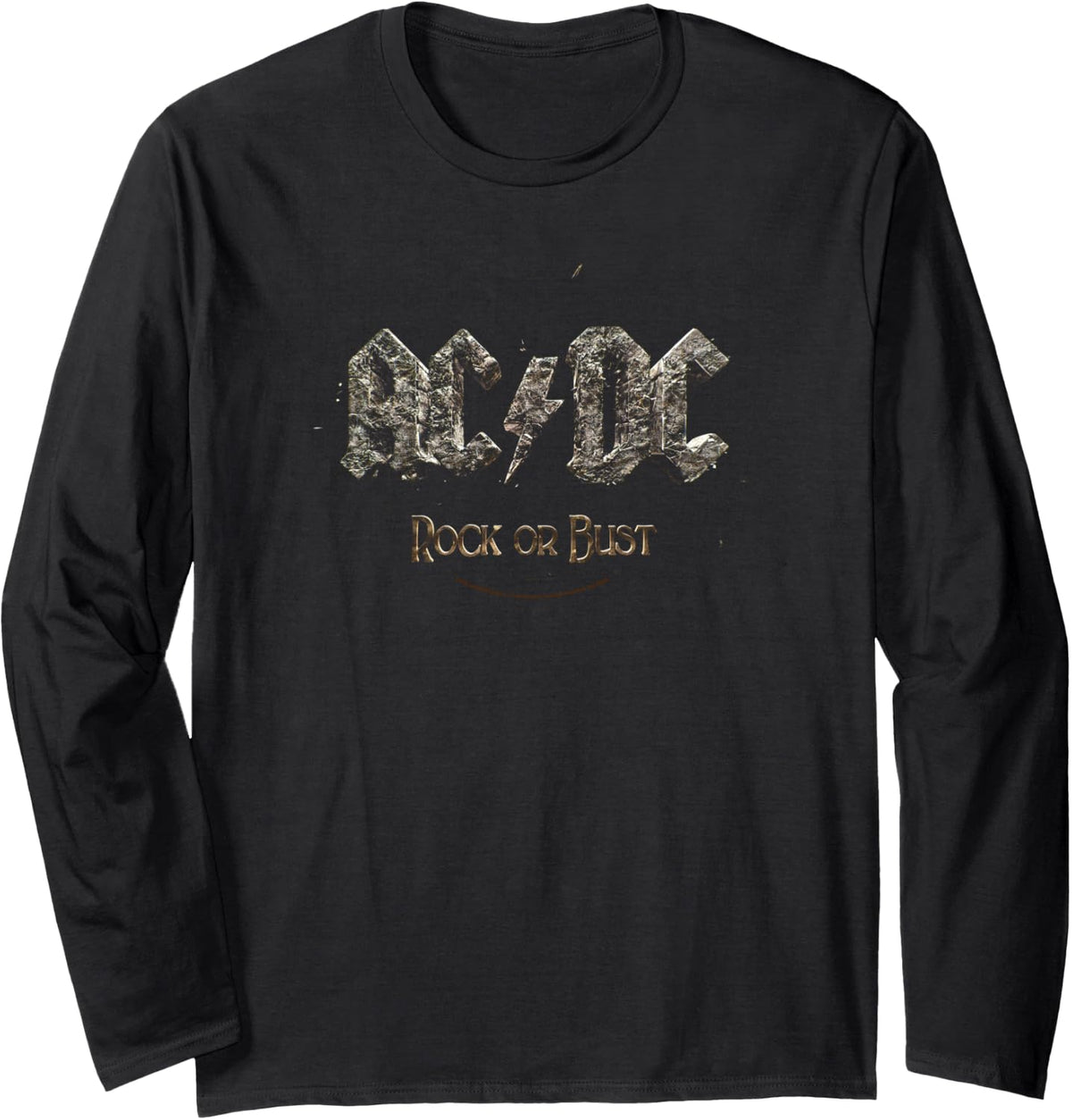 AC/DC - Rock or Bust Long Sleeve T-Shirt - Adult Unisex Black