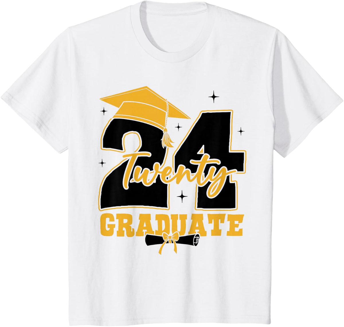 2024 Graduate Class of 2024 Senior High School Graduation T-Shirt - White