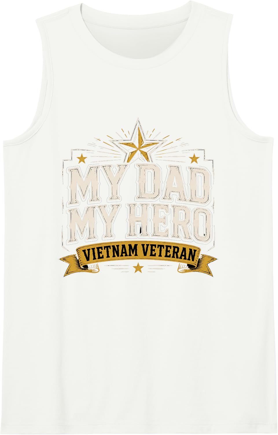 My DAD Vietnam Veteran Vietnam War Daughter Gift Tank Top - White