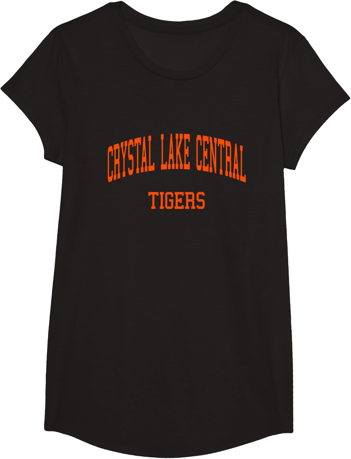 Crystal Lake Central High School HS Crystal Lake IL Retro Sp T-Shirt - Girls Black
