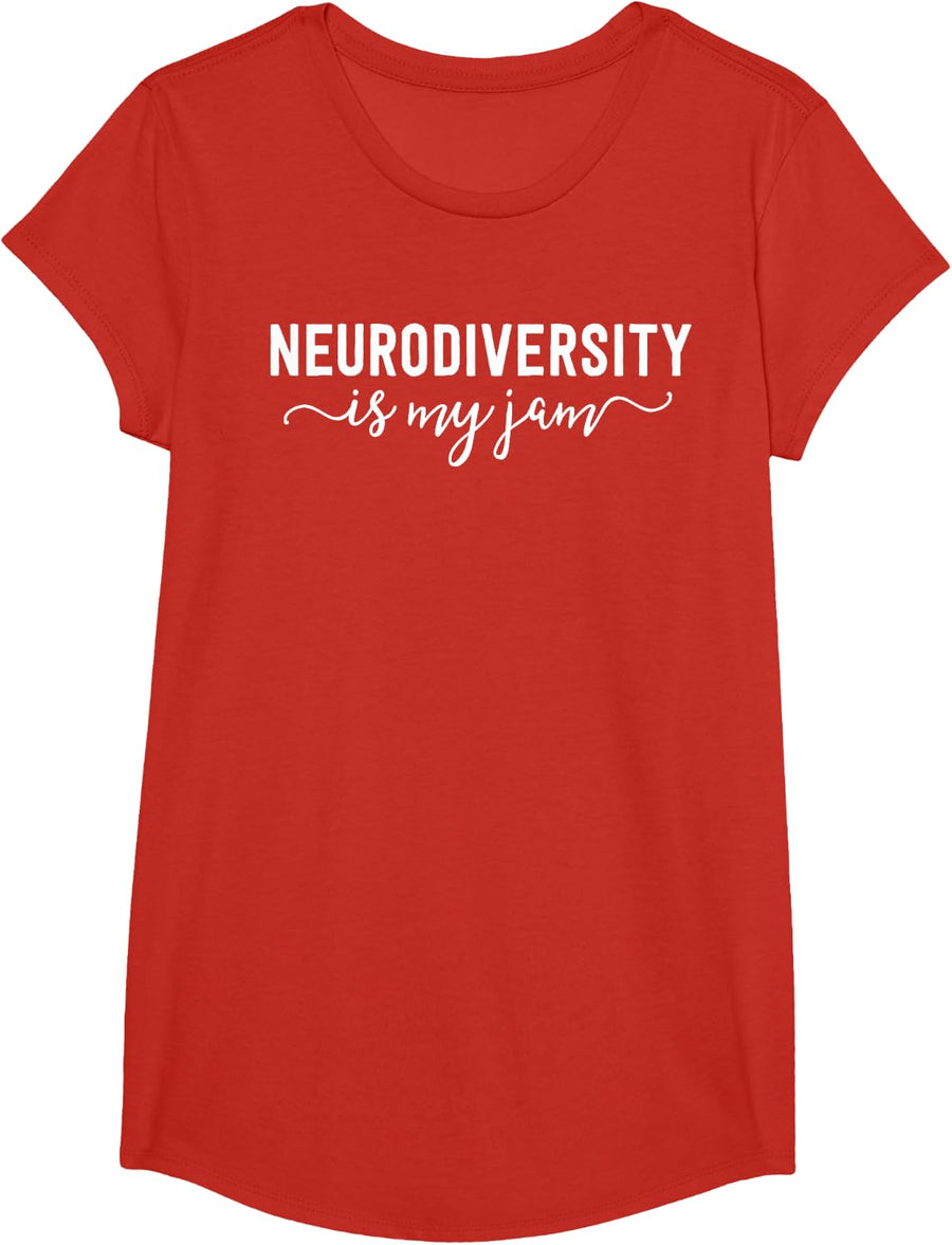 Neurodiversity Is My Jam SPED Teacher Special Education T-Shirt - Girls Red