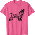 Cocker Spaniel T-Shirt Cocker Spaniel Dog Tee Shirt T-Shirt - Pink Heather