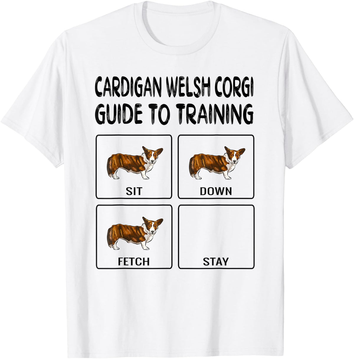 Cardigan Welsh Corgi Guide To Training Dog Obedience T-Shirt - White