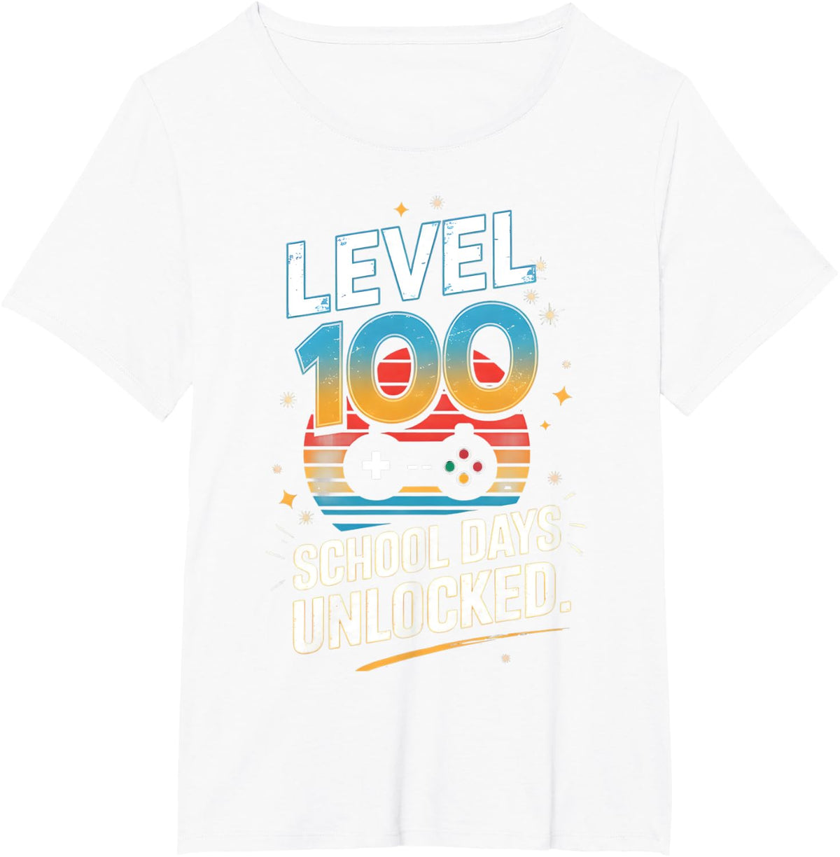 Level 100 Days Of School Unlocked 100th Day Of School Gifts T-Shirt - White