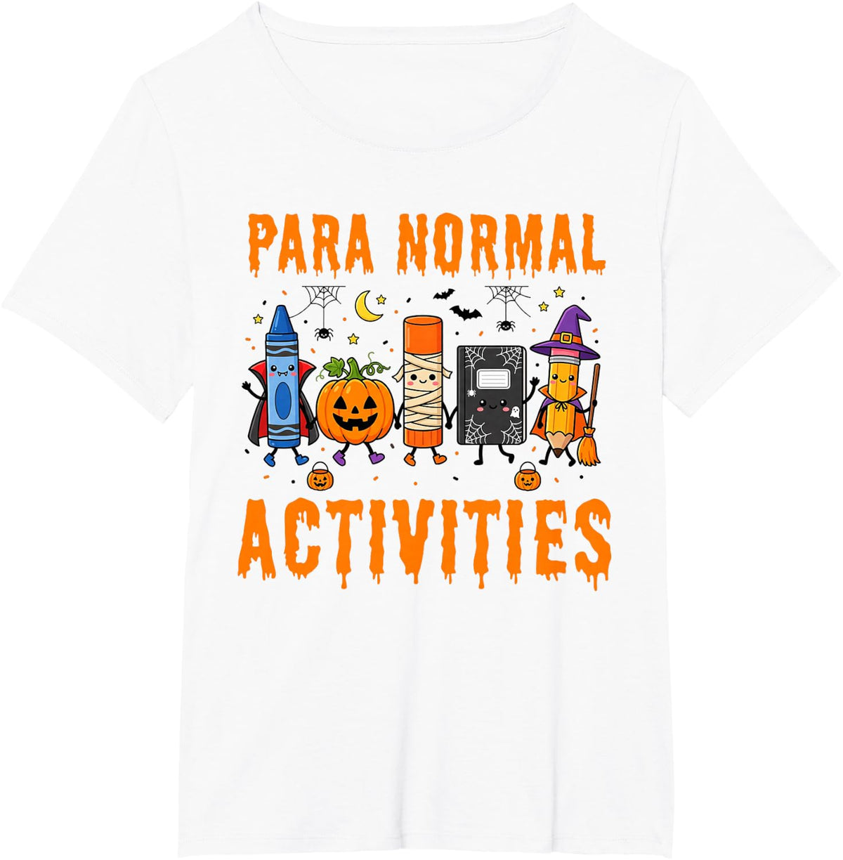 para Normal Activities Paraprofessional Halloween Teacher T-Shirt - White