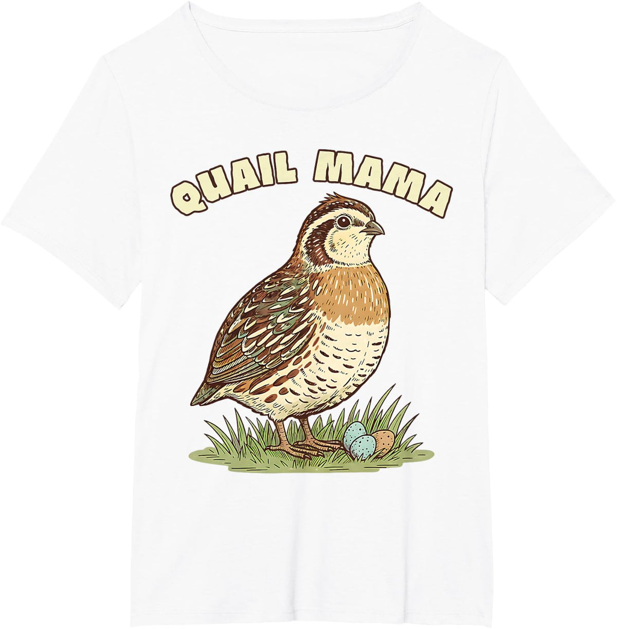 Quail Lover Shirt Women Backyard Quail Keepers Quail Mama T-Shirt - White