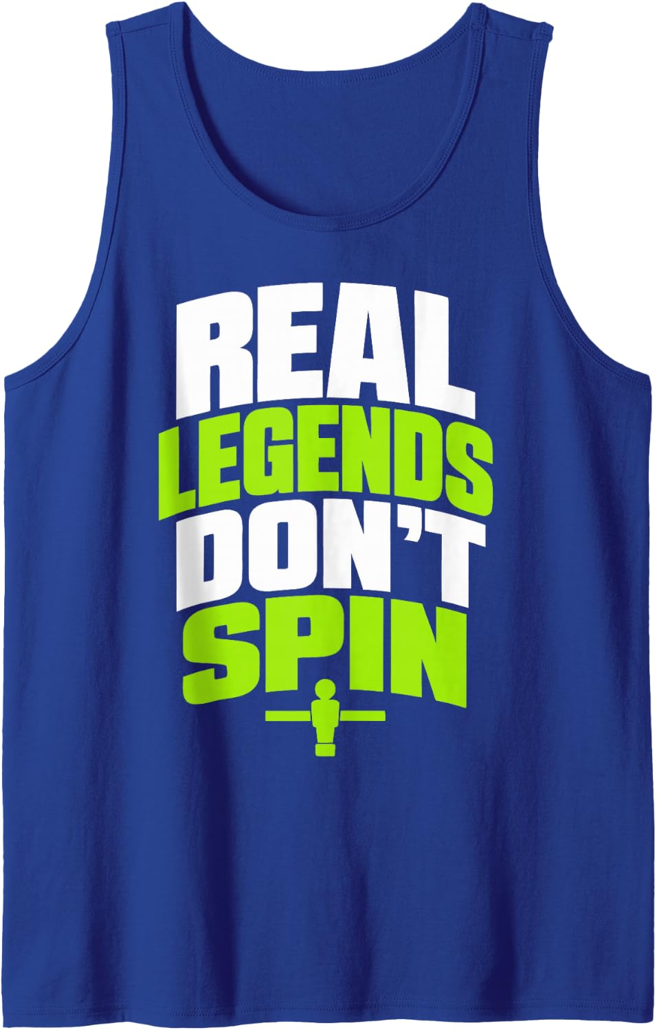 Foosball Player Legend Table Soccer Sleeveless Tank Top - Royal Blue