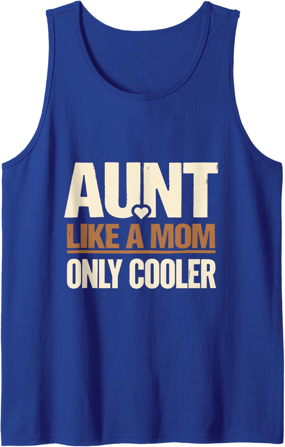 Aunt Like A Mom Only Cooler Funny Niece Nephew Gift Tank Top - Royal Blue
