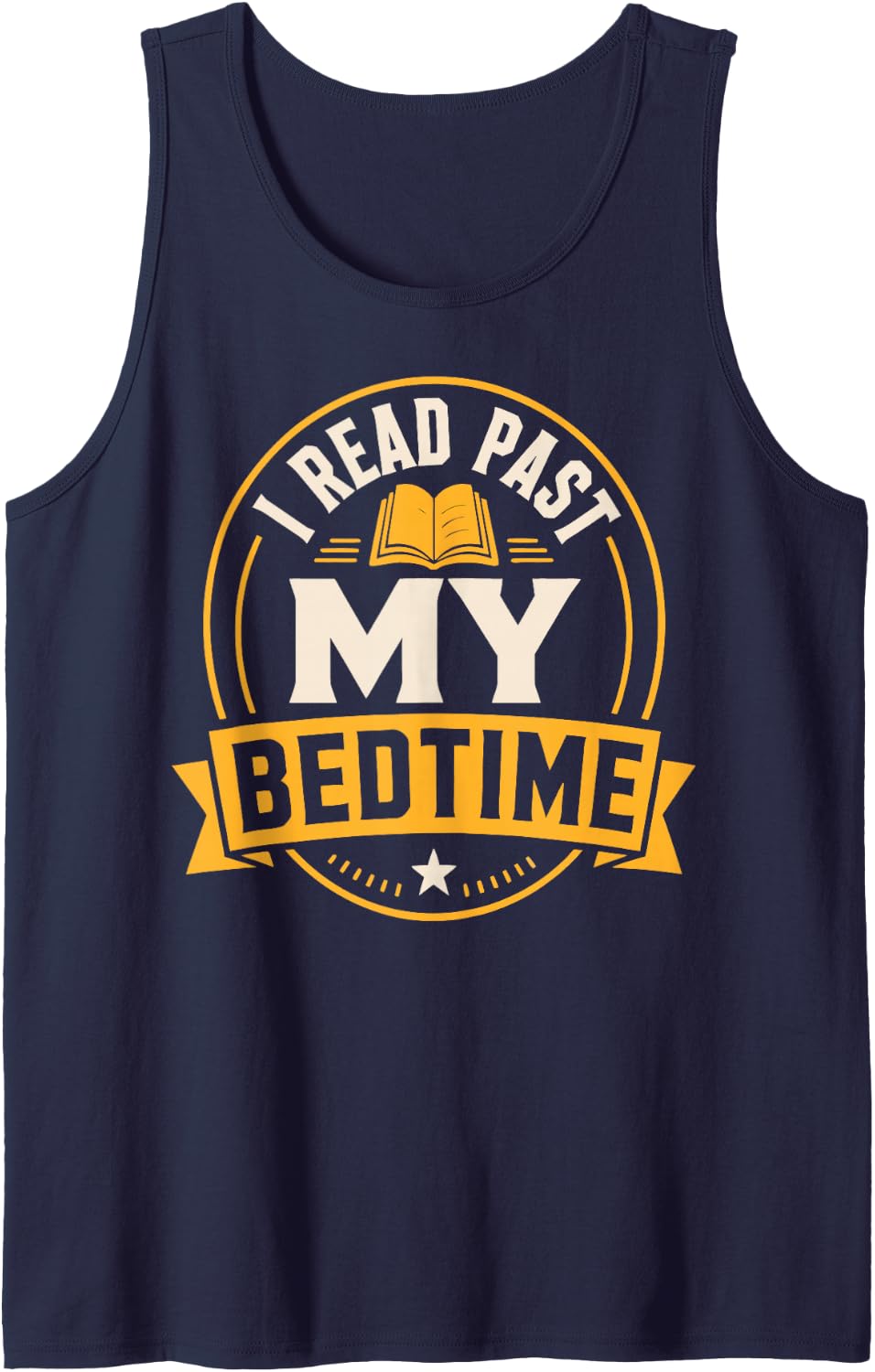 Book Lover Reading Humor Tank Top - Navy Blue