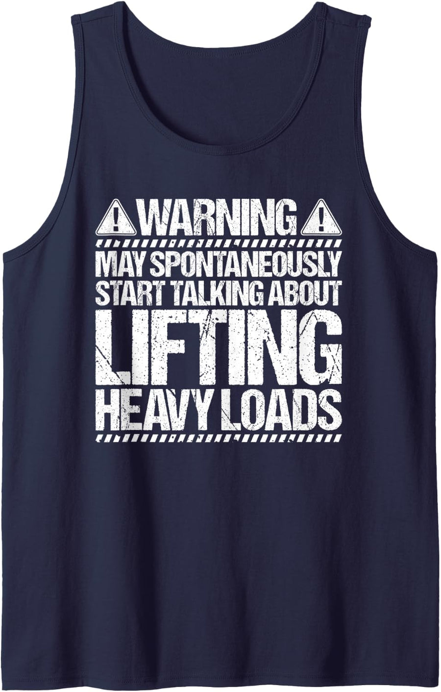 Boom Truck Driver Start Talking Tank Top - Navy Blue